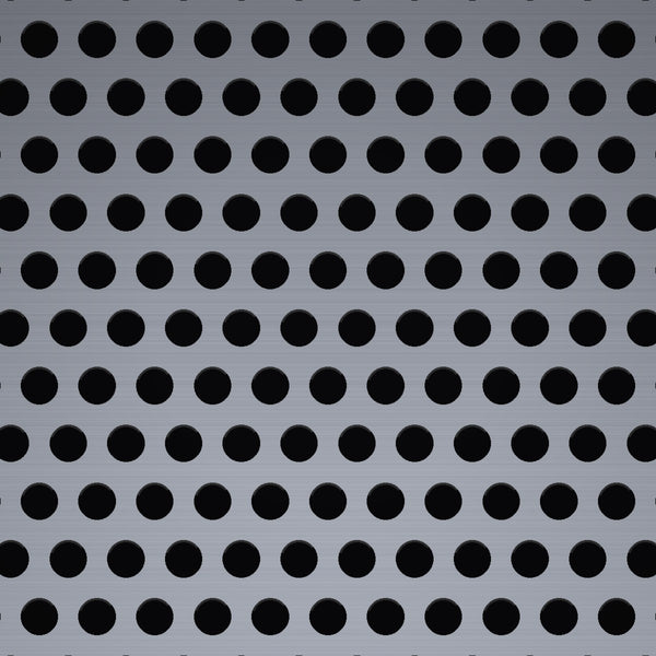 .050" Hole on 5/64" Staggered – .025" Thick – Aluminum Perforated – 36" x 120" Sheet