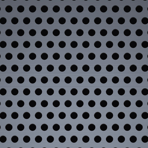 .033" Hole on .055" Straight – 26 Gauge – Galvanized Steel Perforated – 36" x 120" Sheet