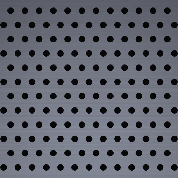 .020" Hole on .045" Staggered – 26 Gauge – Plain Steel Perforated – 36" x 120" Sheet