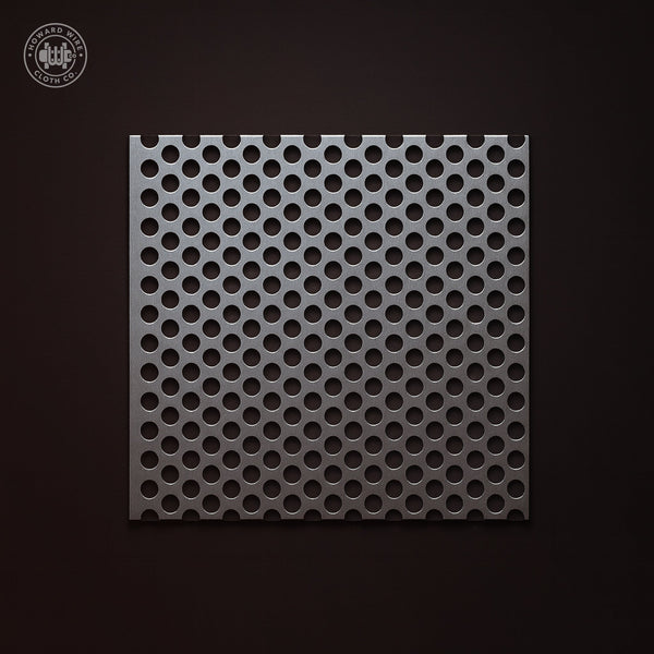1/4" Hole on 3/8" Staggered - .040" Thick - Aluminum Perforated - Howard Wire Cloth Co.