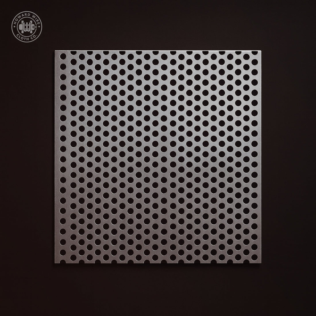 3/16" Hole on 1/4" Staggered - .032" Thick - Aluminum Perforated - 36" x 120" Sheet - Howard Wire Cloth Co.