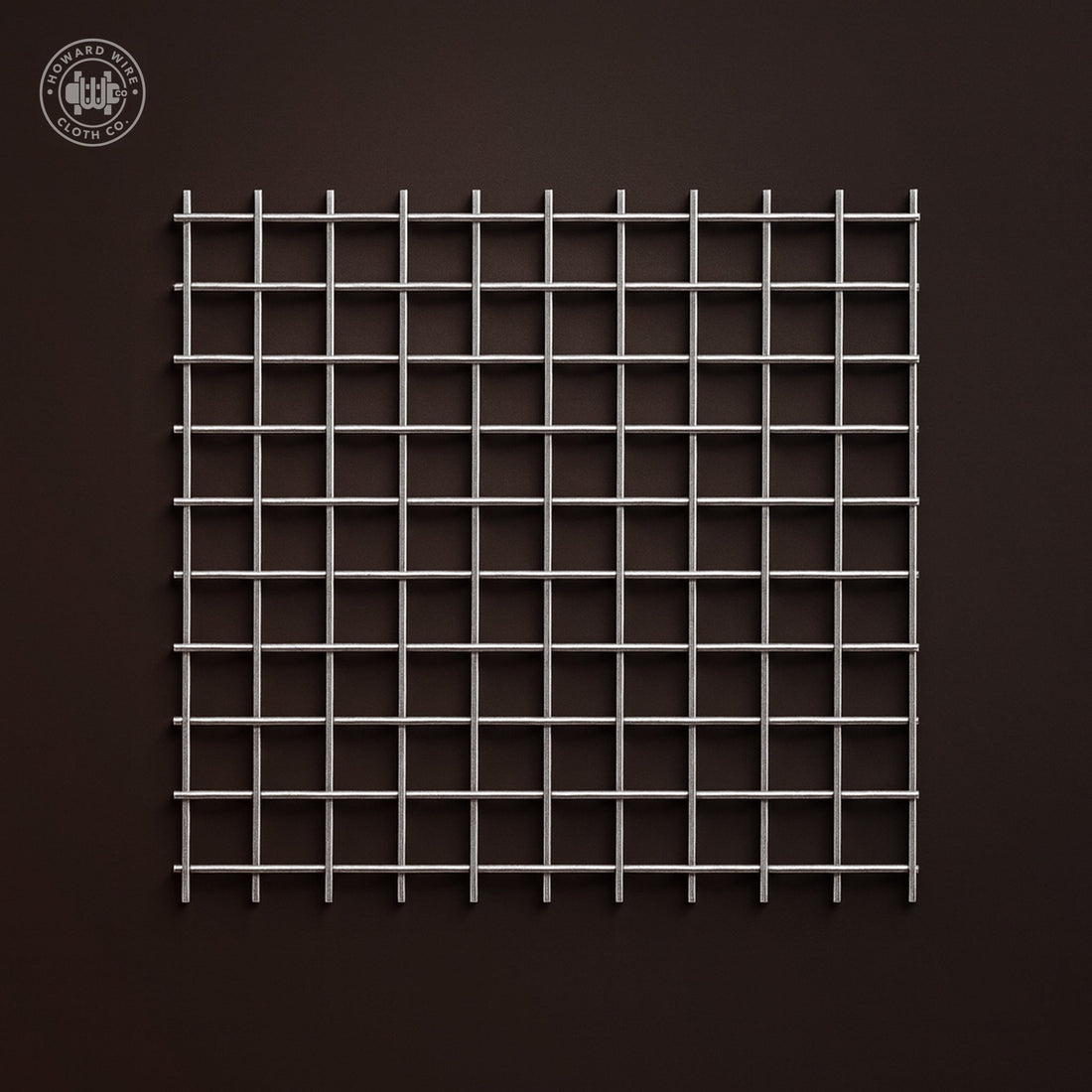 11" × 11" 304 Stainless Steel Welded Wire Mesh — 2 Mesh, .063" Wire - Howard Wire Cloth Co.