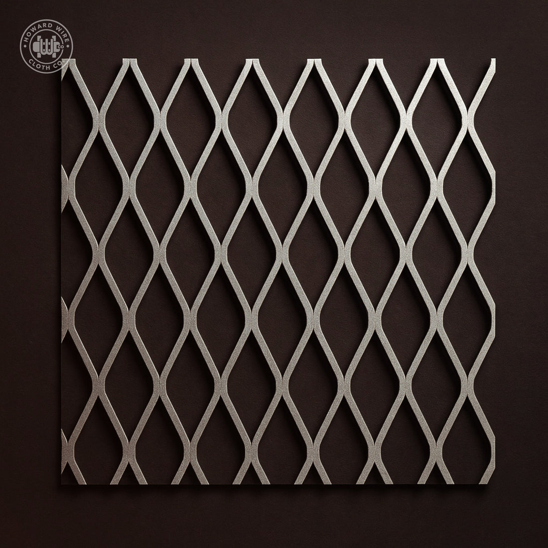 3/4" #9 - Stainless Steel Type 304 Flattened Expanded Metal - 48" x 96" Sheet - Howard Wire Cloth Co.