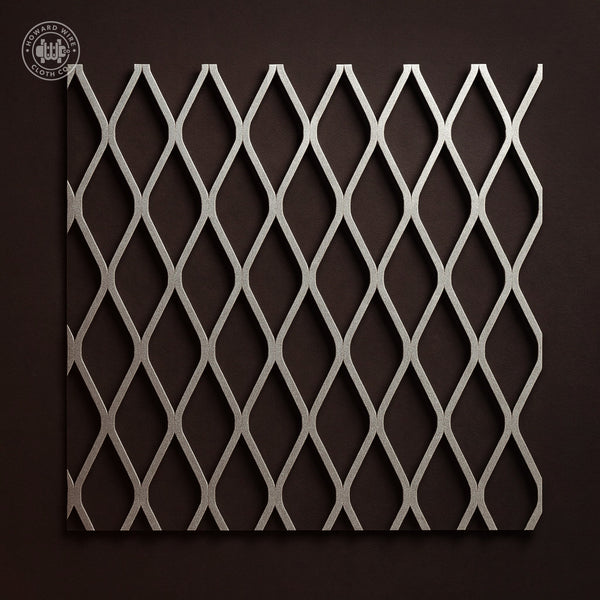 3/4" #9 - Stainless Steel Type 304 Flattened Expanded Metal - 48" x 96" Sheet - Howard Wire Cloth Co.
