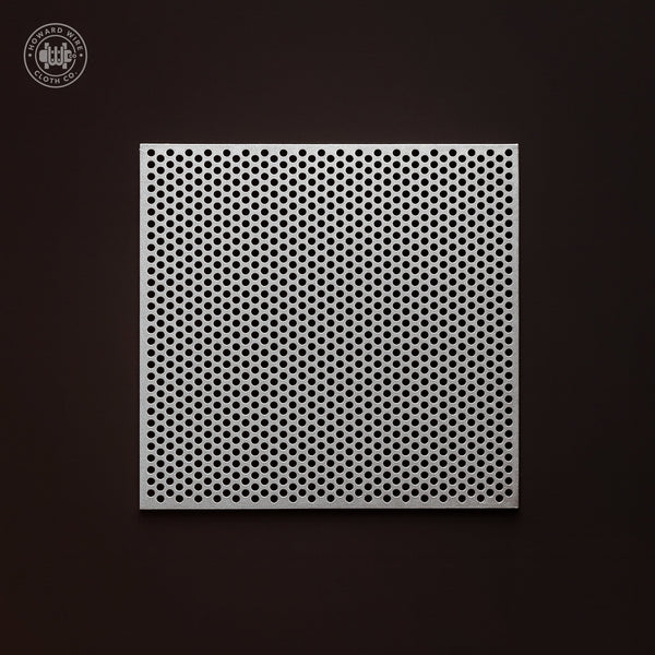 1/8" Hole on 3/16" Staggered - .032" Thick - Aluminum Perforated - 36" x 120" Sheet - Howard Wire Cloth Co.