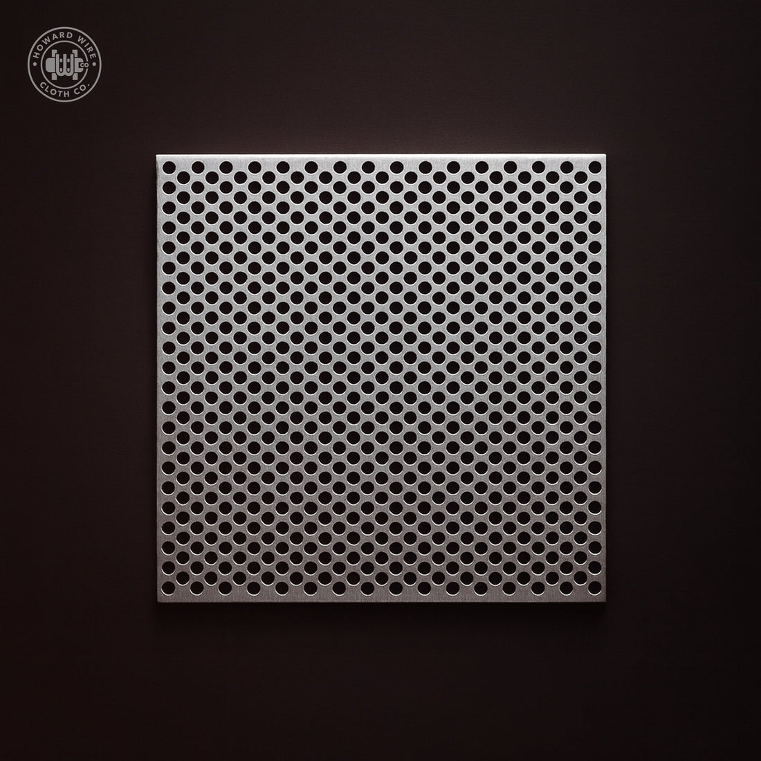5/32" Hole on 3/16" Staggered - .032" Thick - Aluminum Perforated - 36" x 120" Sheet - Howard Wire Cloth Co.