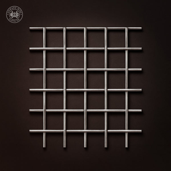 1" Mesh - .120" Wire Diameter - 304 Stainless Steel Woven Wire - 48" Wide - Howard Wire Cloth Co.