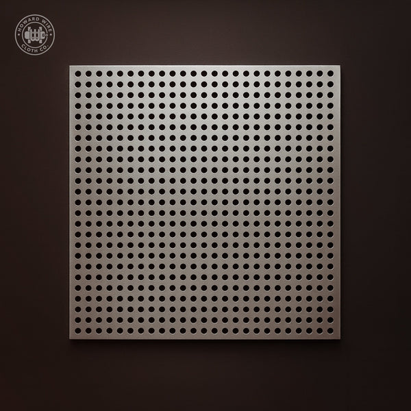 3/64" Hole on 5/64" Staggered - 24 Gauge - Stainless Steel Type 304 Perforated - 36" x 120" Sheet - Howard Wire Cloth Co.