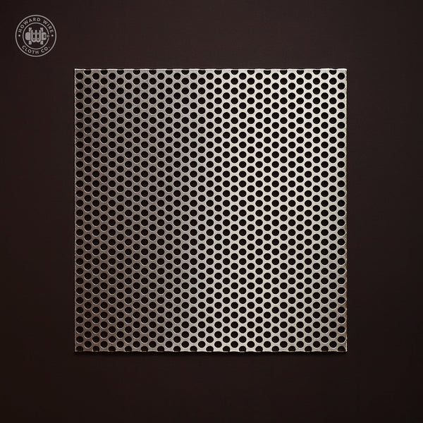 5/32" Hole on 3/16" Staggered - 20 Gauge - Stainless Steel Type 304 Perforated - 48" x 120" Sheet - Howard Wire Cloth Co.