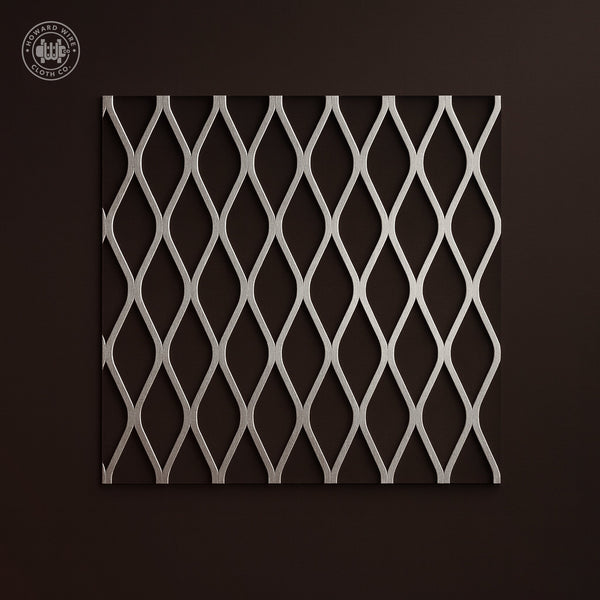 3/4" #13 - Stainless Steel Type 304 Flattened Expanded Metal - 48" x 96" Sheet - Howard Wire Cloth Co.