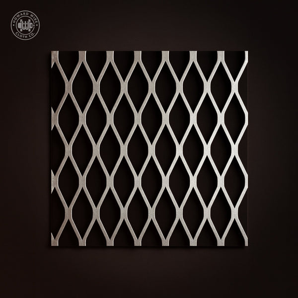 3/4" #16 - Stainless Steel Type 304 Flattened Expanded Metal - 48" x 96" Sheet - Howard Wire Cloth Co.