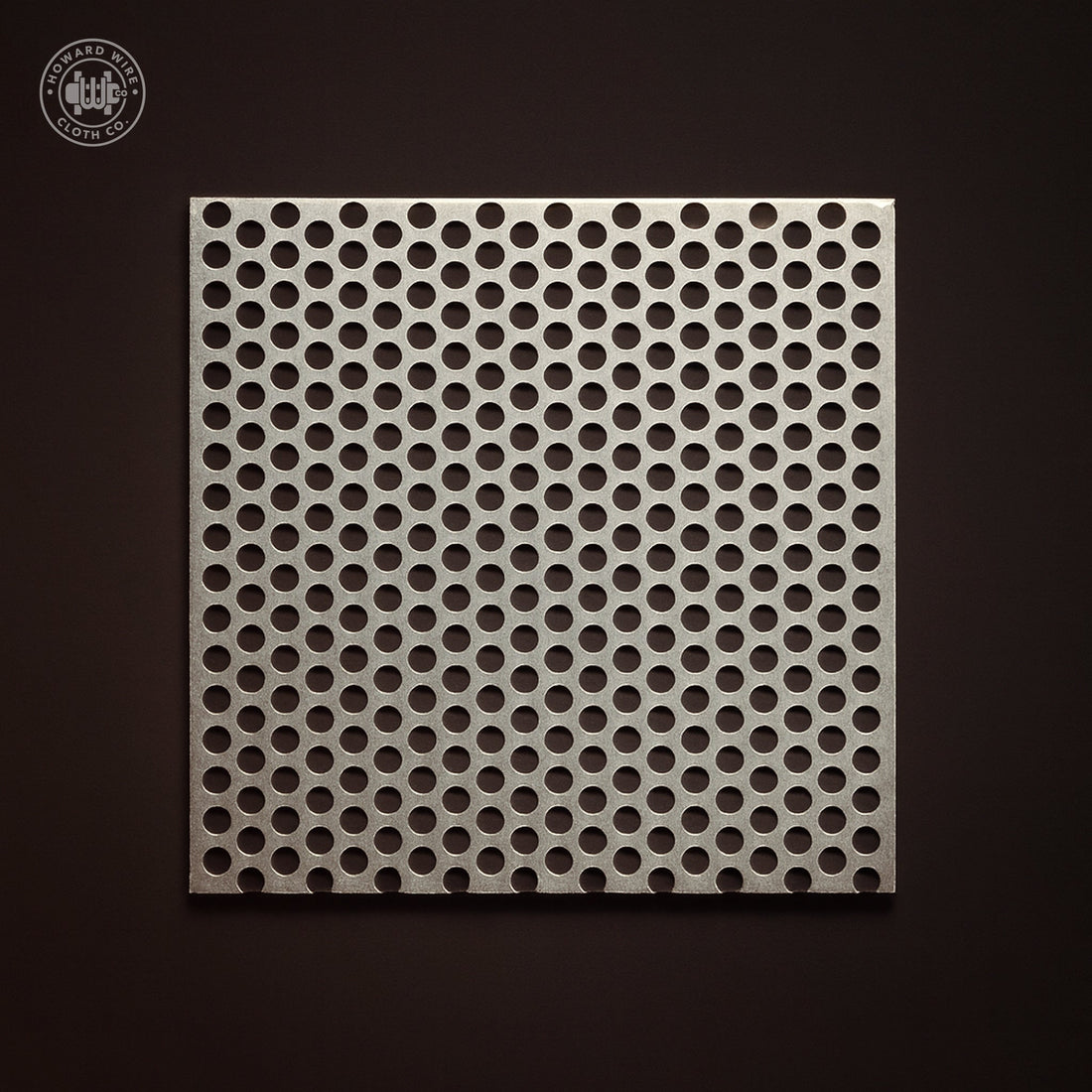 3/16" Hole on 1/4" Staggered - 18 Gauge - Stainless Steel Type 304 Perforated - 36" x 120" Sheet - Howard Wire Cloth Co.