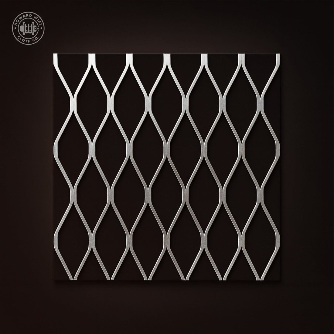 1-1/2" #9 - Stainless Steel Type 304 Flattened Expanded Metal - 48" x 96" Sheet - Howard Wire Cloth Co.
