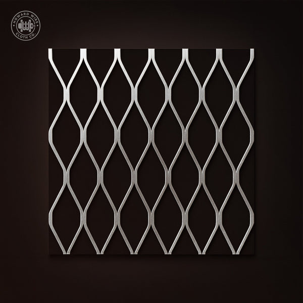 1-1/2" #9 - Stainless Steel Type 304 Flattened Expanded Metal - 48" x 96" Sheet - Howard Wire Cloth Co.