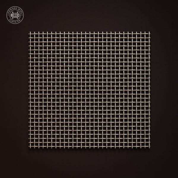 12 Mesh - .023" Wire Diameter - 304 Stainless Steel Woven Wire - 48" Wide - Howard Wire Cloth Co.