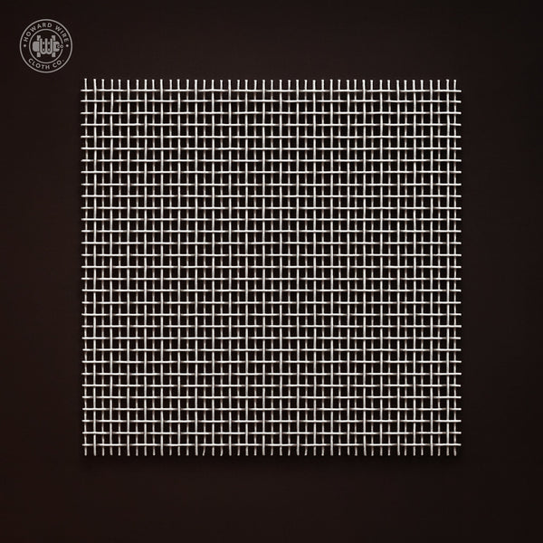 12 Mesh - .028" Wire Diameter - 304 Stainless Steel Woven Wire - 36" Wide - Howard Wire Cloth Co.