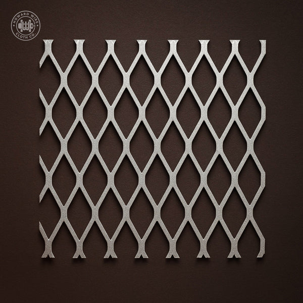3/4" #9 - Galvanized After Flattened Expanded Metal - 48" x 96" Sheet - Howard Wire Cloth Co.