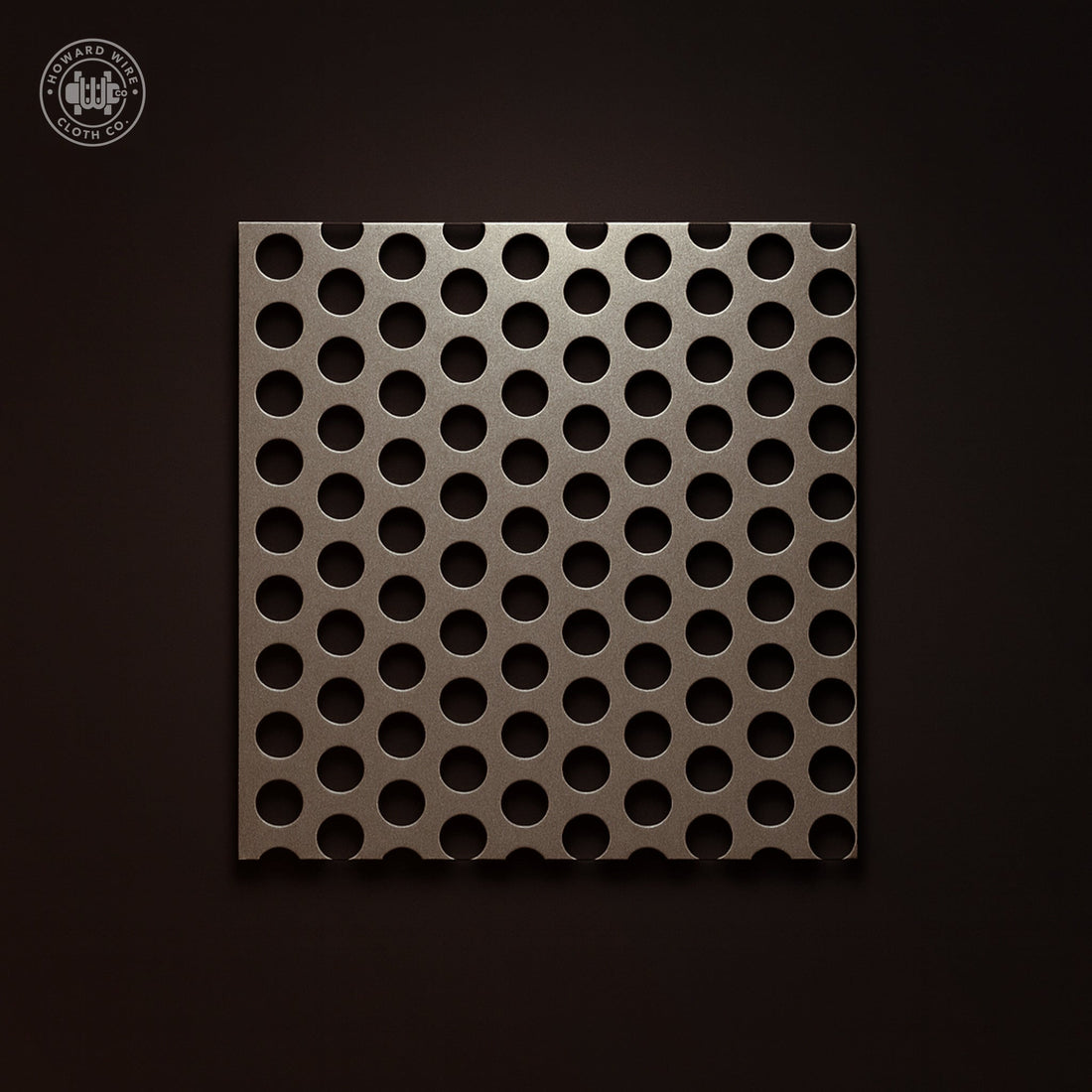 1/2" Hole on 11/16" Staggered - 11 Gauge - Plain Steel Perforated - Howard Wire Cloth Co.