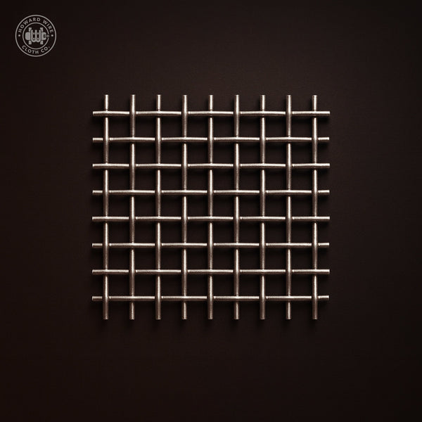 2 Mesh - .080" Wire Diameter - 304 Stainless Steel Woven Wire - 48" Wide - Howard Wire Cloth Co.