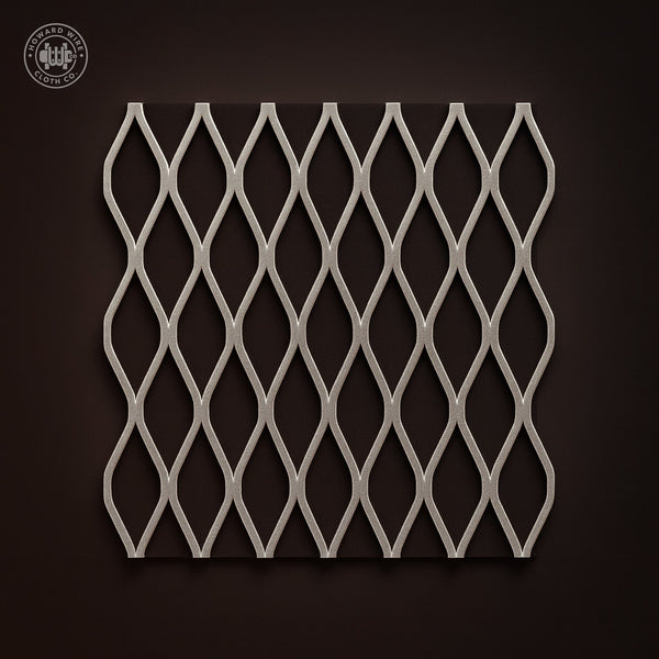 3/4" #13 - Plain Steel Flattened Expanded Metal - 48" x 96" Sheet - Howard Wire Cloth Co.