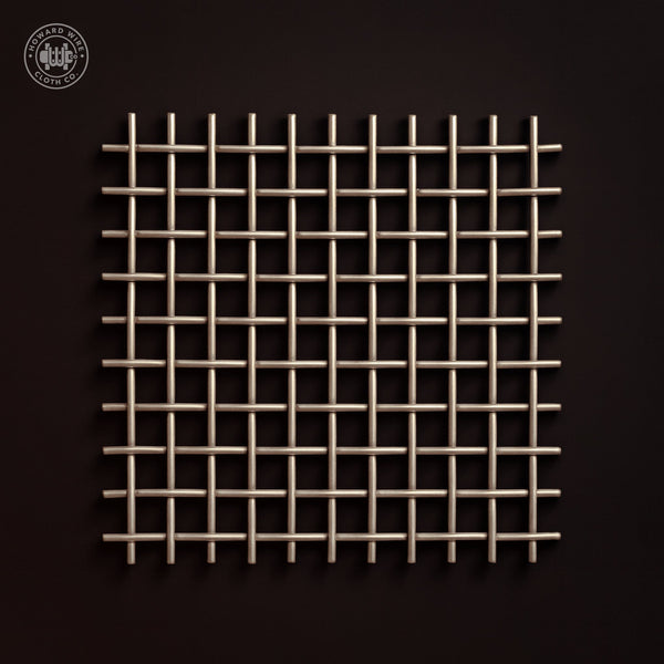 2 Mesh - .105" Wire Diameter - 316 Stainless Steel Woven Wire - 48" Wide - Howard Wire Cloth Co.