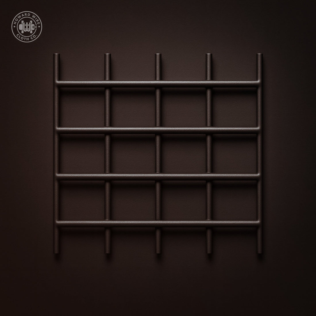 2" x 2" Mesh - .080" Wire Diameter - PVC Black Welded Wire - Howard Wire Cloth Co.