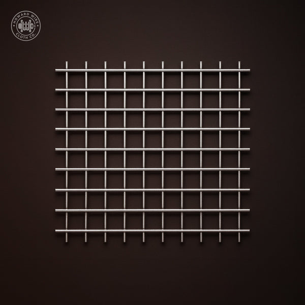 2 Mesh - .080" Wire Diameter - Stainless Steel Type 316 Welded Wire - 48" x 100 FT Roll - Howard Wire Cloth Co.