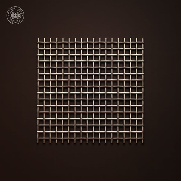 3 Mesh - .063" Wire Diameter - 316 Stainless Steel Woven Wire - 48" Wide - Howard Wire Cloth Co.