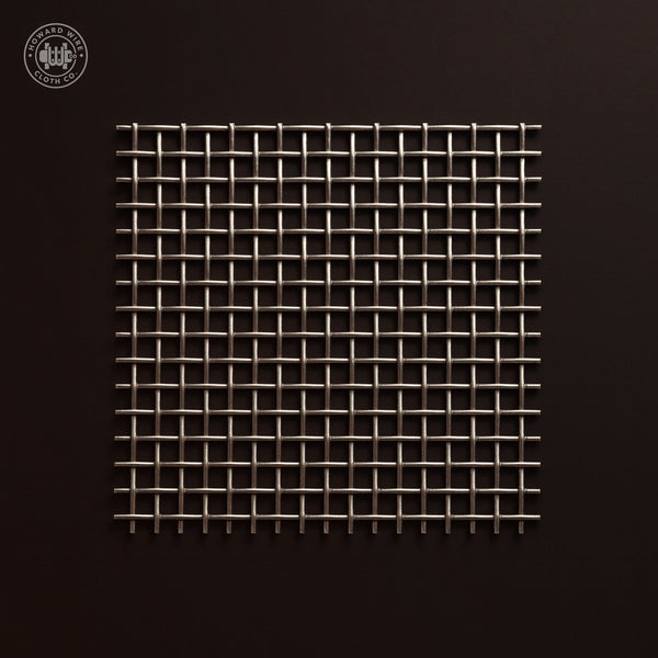 3 Mesh - .080" Wire Diameter - 304 Stainless Steel Woven Wire - 48" Wide - Howard Wire Cloth Co.
