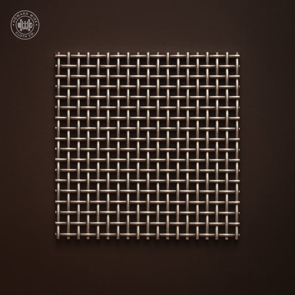 4 Mesh - .105" Wire Diameter - 304 Stainless Steel Woven Wire - 48" Wide - Howard Wire Cloth Co.