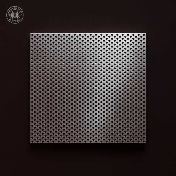 3/32" Hole on 5/32" Staggered - 16 Gauge - Stainless Steel Type 304 Perforated - 36" x 120" Sheet - Howard Wire Cloth Co.
