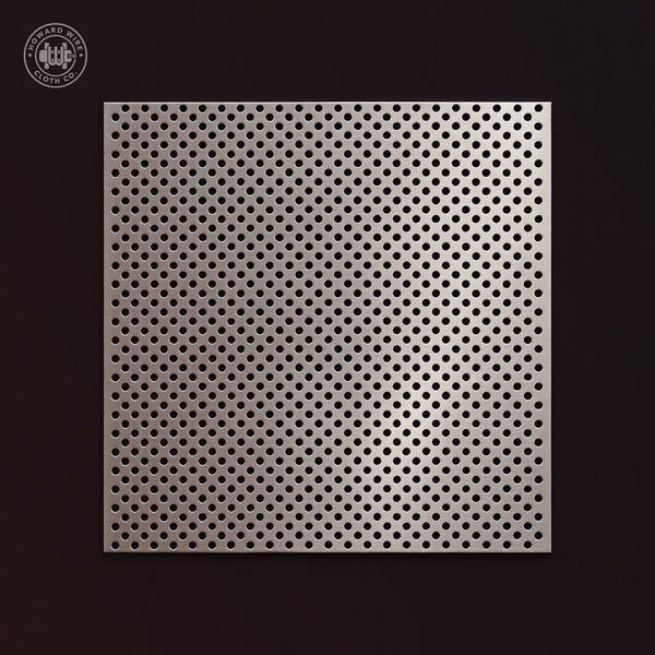 3/32" Hole on 5/32" Staggered - 18 Gauge - Stainless Steel Type 304 Perforated - 36" x 120" Sheet - Howard Wire Cloth Co.
