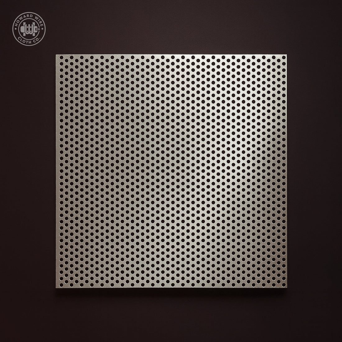 3/32" Hole on 5/32" Staggered - 18 Gauge - Stainless Steel Type 304 Perforated - 36" x 120" Sheet - Howard Wire Cloth Co.