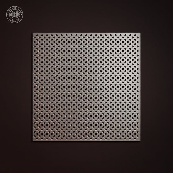3/32" Hole on 5/32" Staggered - 22 Gauge - Stainless Steel Type 304 Perforated - 36" x 120" Sheet - Howard Wire Cloth Co.
