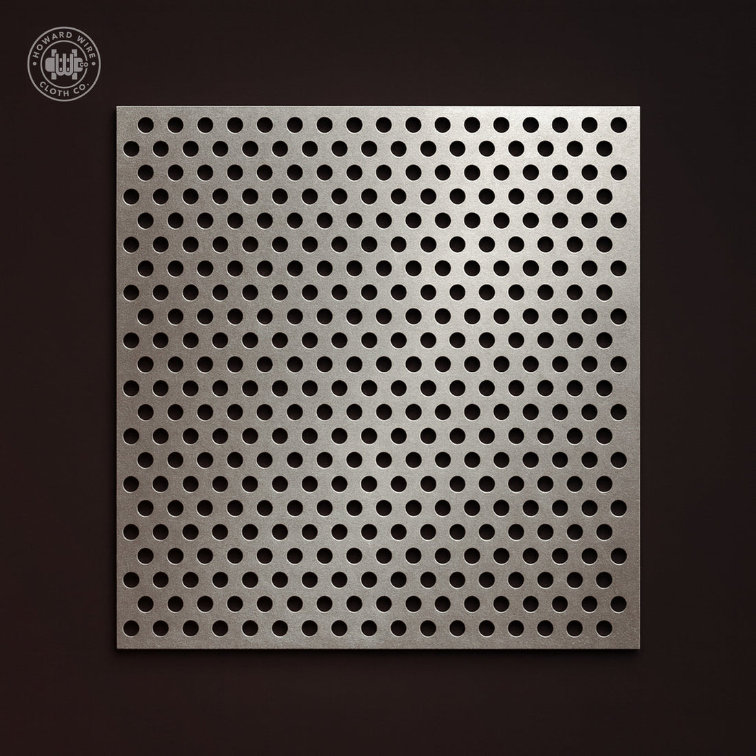 1/8" Hole on 3/16" Staggered - 11 Gauge - Stainless Steel Type 304 Perforated - Howard Wire Cloth Co.