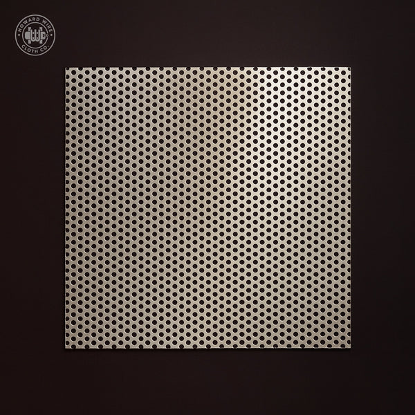 1/8" Hole on 3/16" Staggered - 14 Gauge - Stainless Steel Type 304 Perforated - Howard Wire Cloth Co.