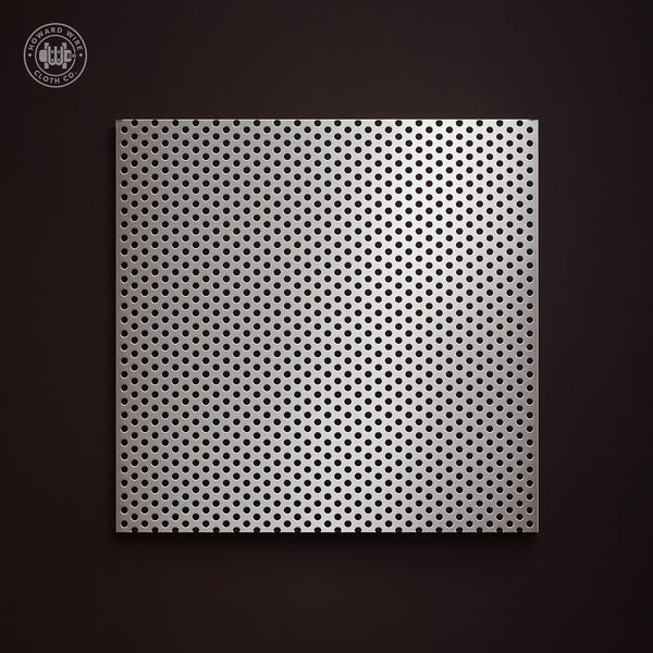 1/8" Hole on 3/16" Staggered - 18 Gauge - Stainless Steel Type 304 Perforated - Howard Wire Cloth Co.