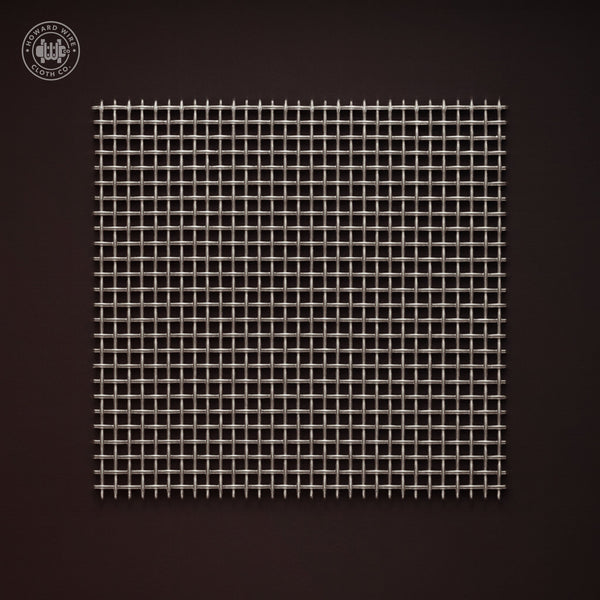 8 Mesh - .035" Wire Diameter - 316 Stainless Steel Woven Wire - 48" Wide - Howard Wire Cloth Co.