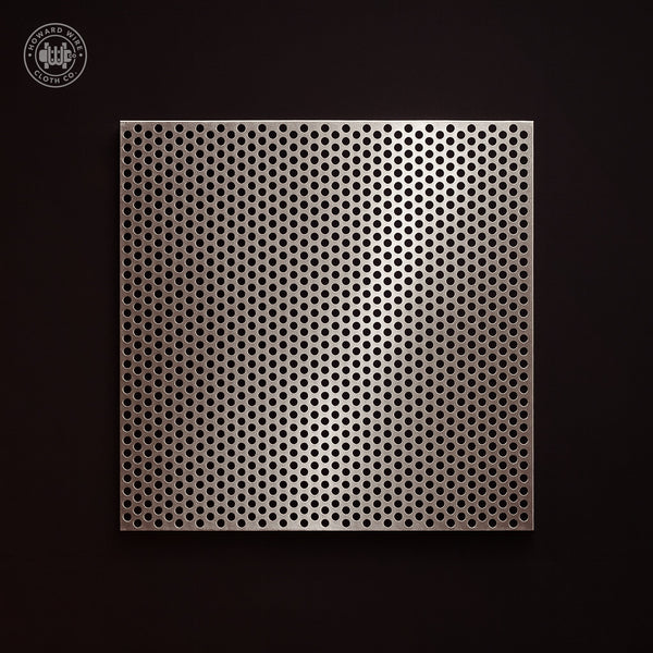 1/8" Hole on 7/32" Staggered - 18 Gauge - Stainless Steel Type 304 Perforated - Howard Wire Cloth Co.