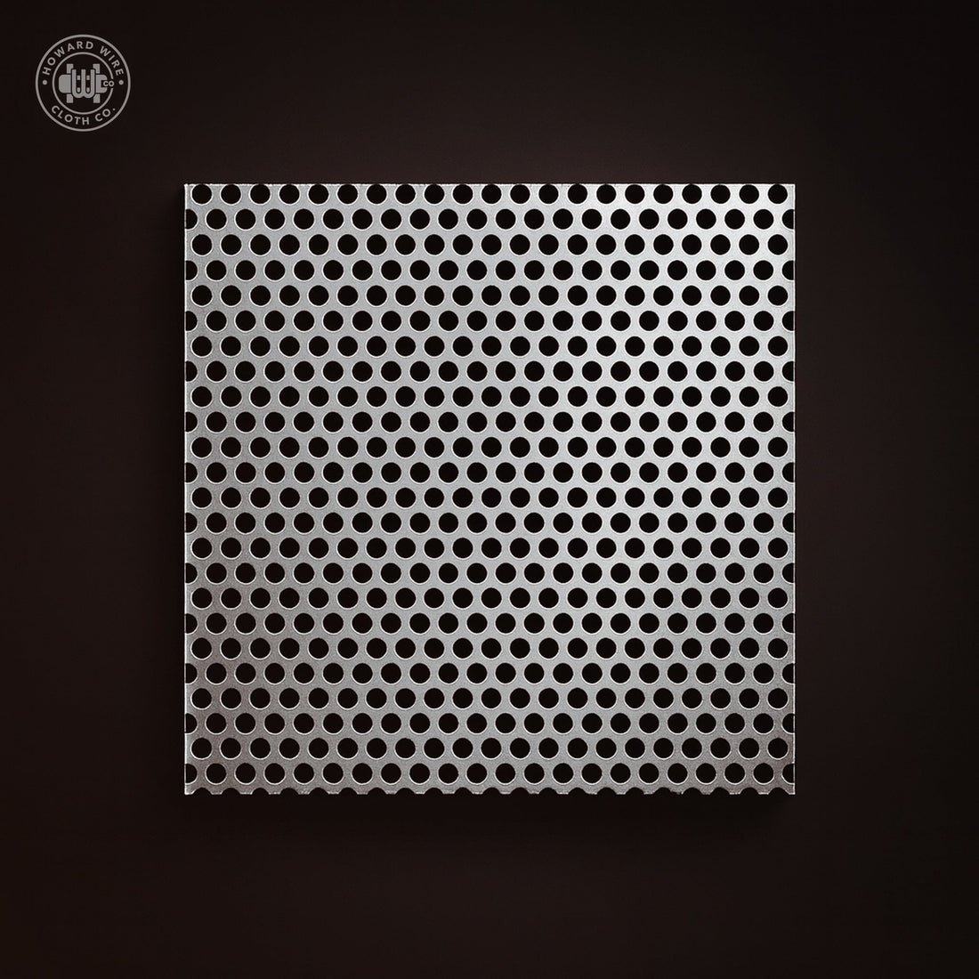 5/32" Hole on 3/16" Staggered - 16 Gauge - Stainless Steel Type 304 Perforated - 48" x 120" Sheet - Howard Wire Cloth Co.