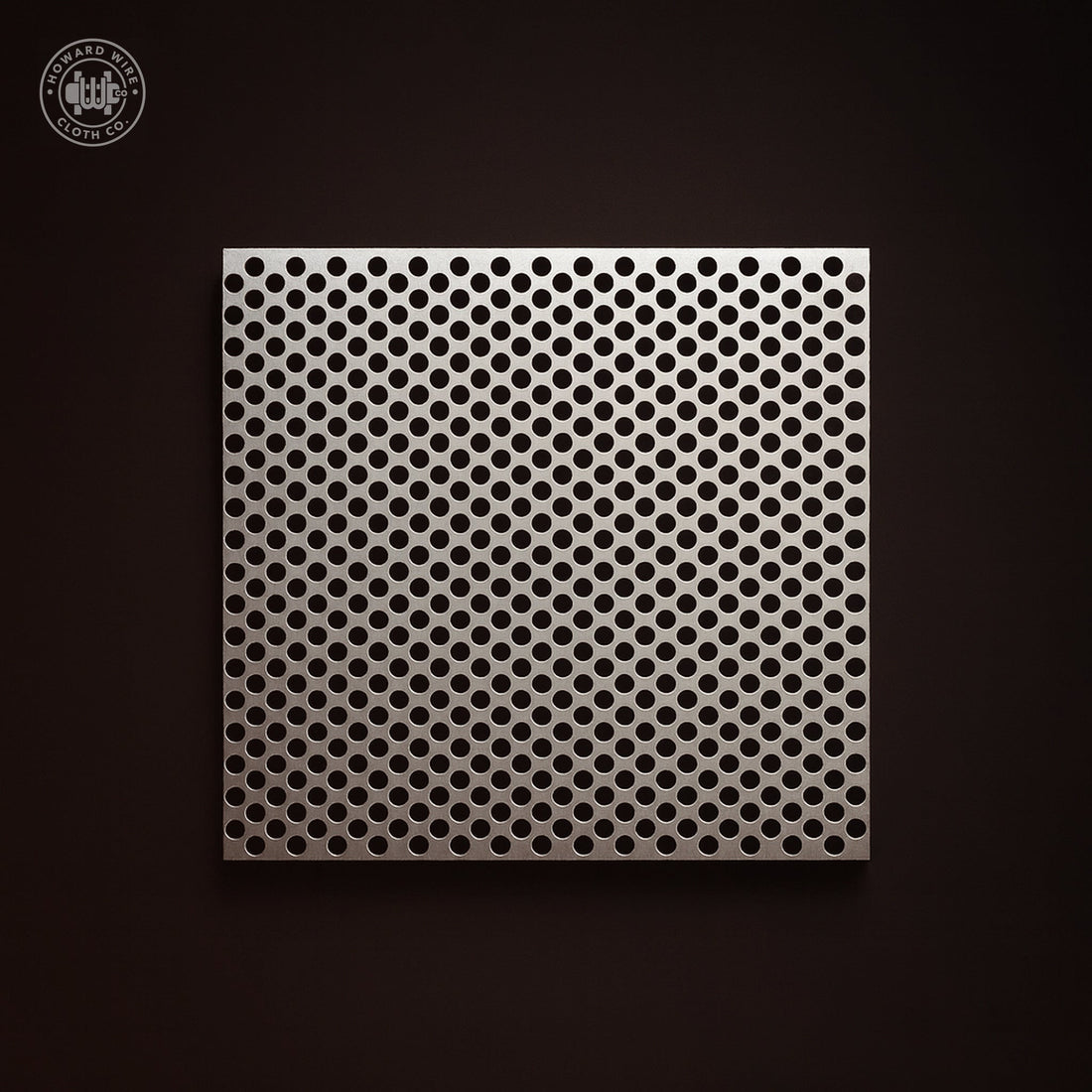 3/16" Hole on 1/4" Staggered - 14 Gauge - Stainless Steel Type 304 Perforated - 48" x 120" Sheet - Howard Wire Cloth Co.