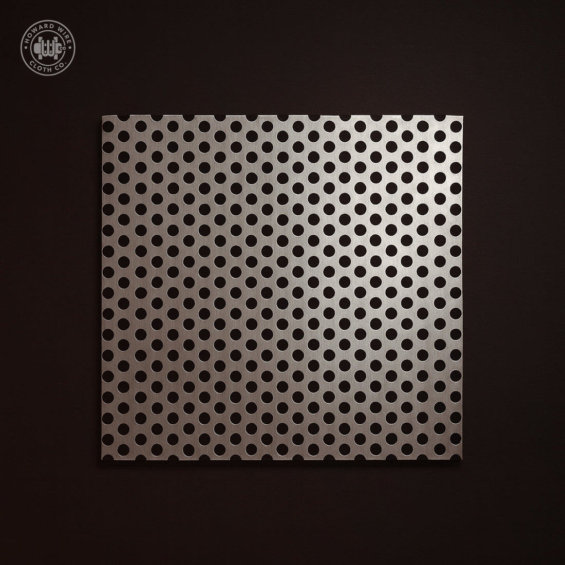 3/16" Hole on 5/16" Staggered - 11 Gauge - Stainless Steel Type 304 Perforated - 48" x 120" Sheet - Howard Wire Cloth Co.