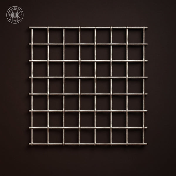 2-1/2" Mesh - .072" Wire Diameter - 304 Stainless Steel Woven Wire - 48" Wide - Howard Wire Cloth Co.