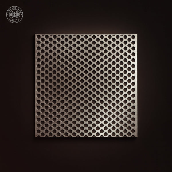 1/4" Hole on 5/16" Staggered - 18 Gauge - Stainless Steel Type 304 Perforated - 48" x 120" Sheet - Howard Wire Cloth Co.