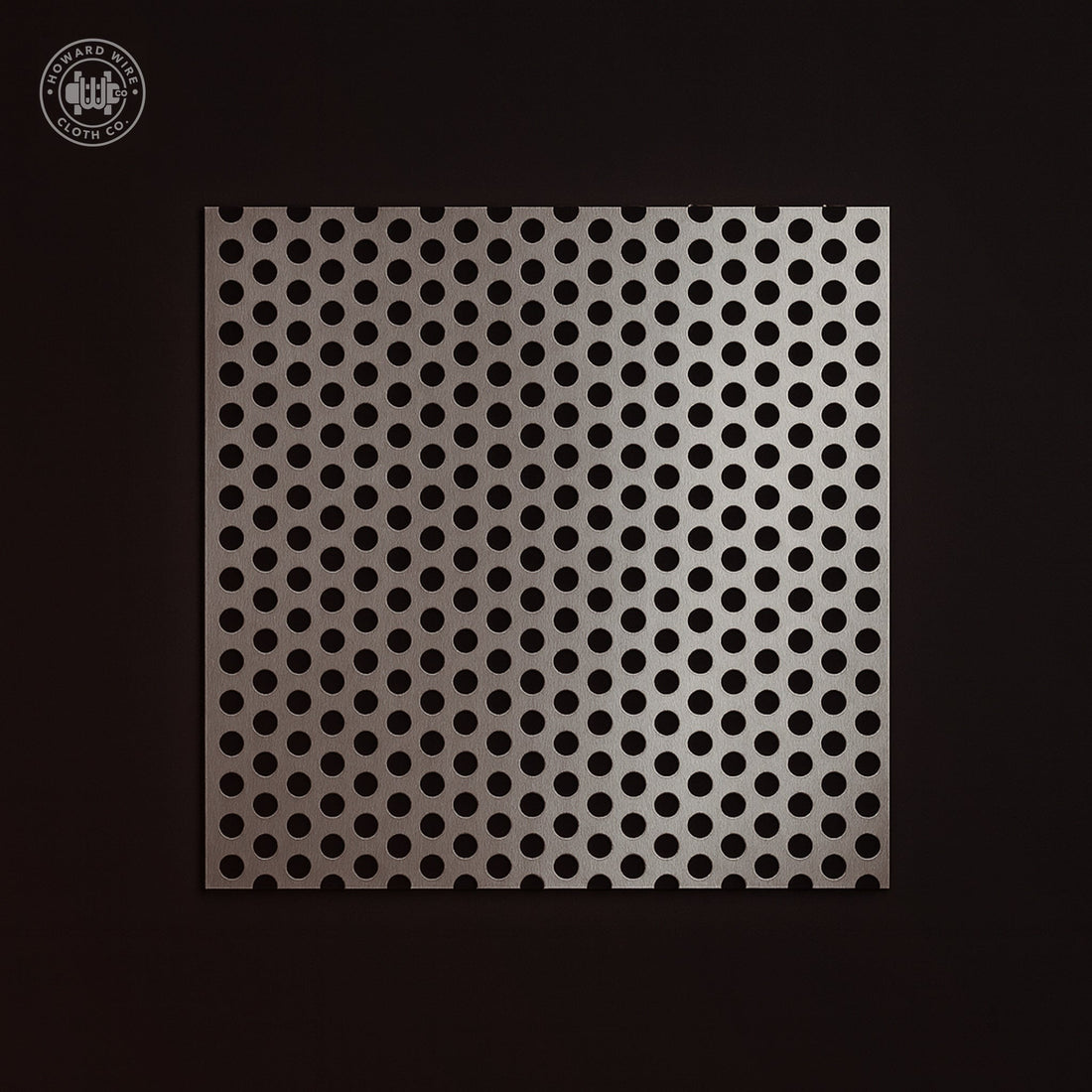 1/4" Hole on 3/8" Staggered - 14 Gauge - Stainless Steel Type 304 Perforated - 48" x 120" Sheet - Howard Wire Cloth Co.