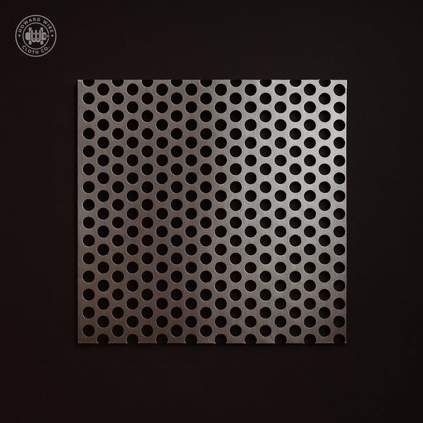 1/4" Hole on 3/8" Staggered - 18 Gauge - Stainless Steel Type 304 Perforated - 48" x 120" Sheet - Howard Wire Cloth Co.
