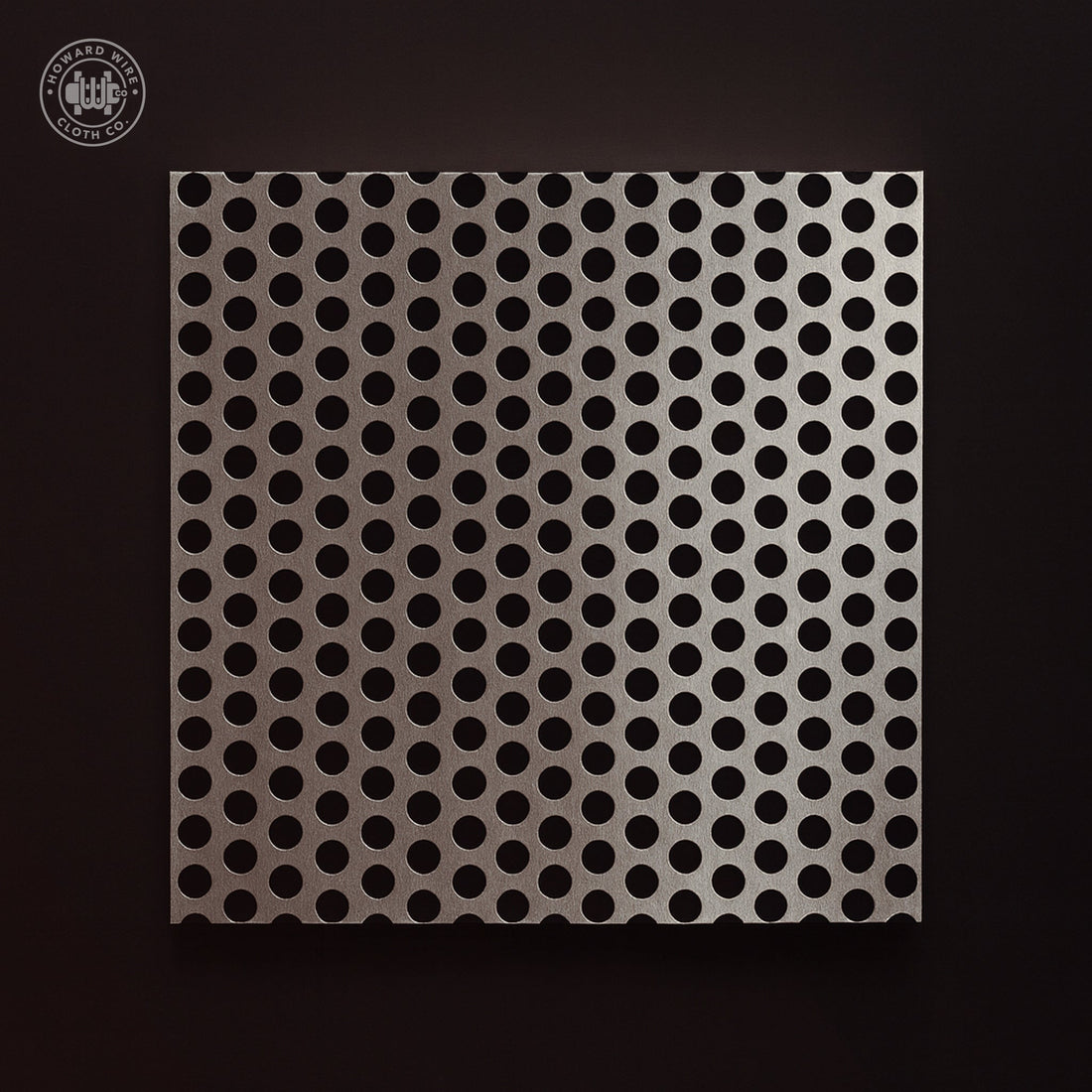 1/4" Hole on 3/8" Staggered - 20 Gauge - Stainless Steel Type 304 Perforated - 36" x 120" Sheet - Howard Wire Cloth Co.