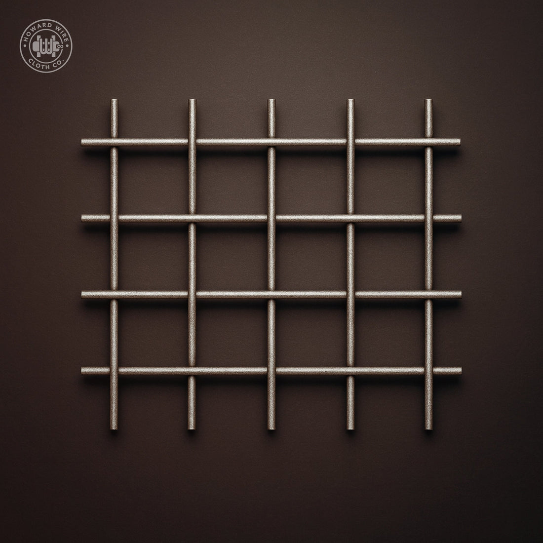 2" Mesh - .250" Wire Diameter - Plain Steel Woven Wire - 48" Wide - Howard Wire Cloth Co.