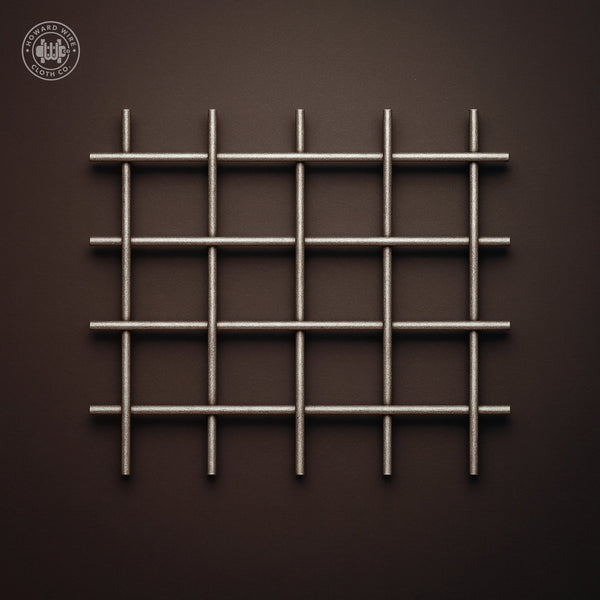 2" Mesh - .250" Wire Diameter - Plain Steel Woven Wire - 48" Wide - Howard Wire Cloth Co.