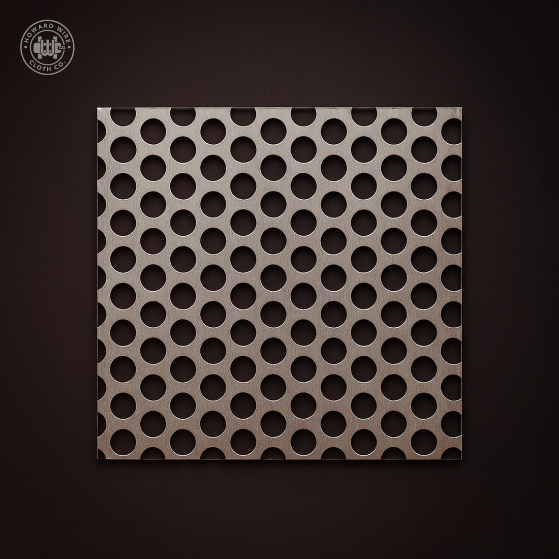 1/2" Hole on 11/16" Staggered - 11 Gauge - Stainless Steel Type 304 Perforated - Howard Wire Cloth Co.